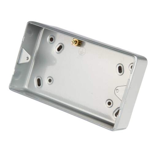 Legrand 2 Gang Surface Mounting Metal Back Box without Knockouts