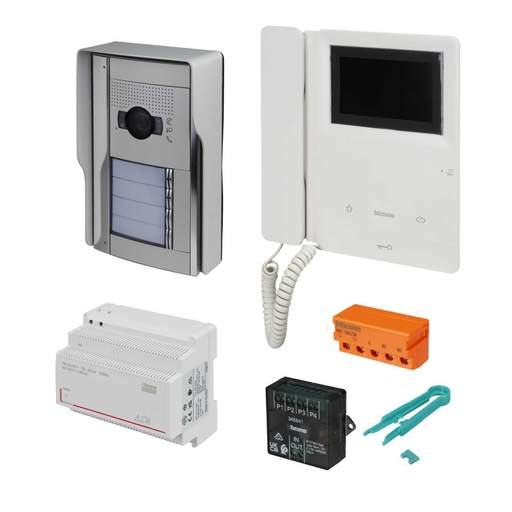 Bticino Legrand 4 Way 2 Wire Video Door Entry Kit