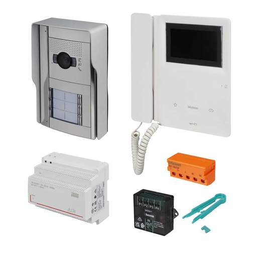 Bticino Legrand 6 Way 2 Wire Video Door Entry Kit