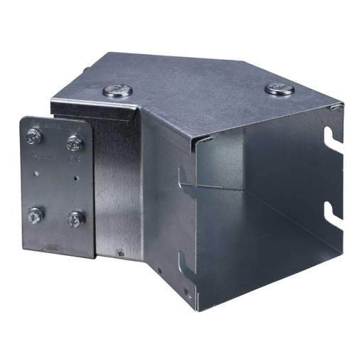 Legrand Salamandre 100mm x 100mm 45° Top Lid Bend for Galvanised Steel Cable Trunking IPX4 (Sold in 1's)
