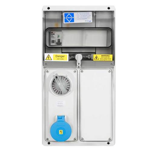 Lewden 16A 1 Way Caravan Hook Up Point