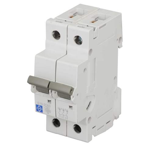 Lewden 63A Double Pole 10kA C Curve MCB
