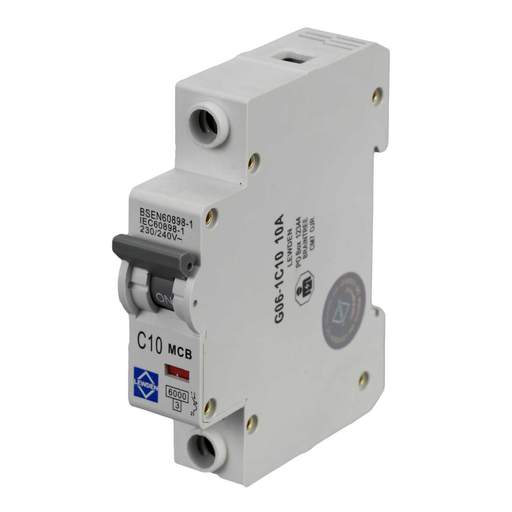 Lewden 10A Single Pole 6kA C Curve MCB