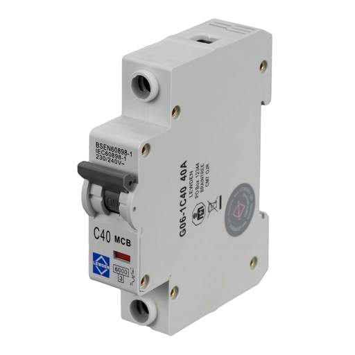 Lewden 40A Single Pole 6kA C Curve MCB