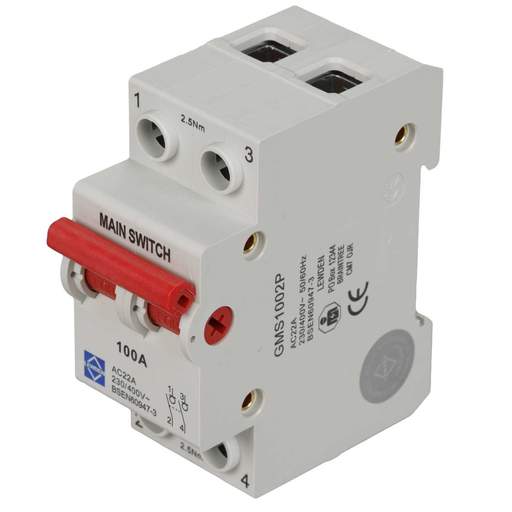 Lewden 100A DP Switch Disconnector Isolator
