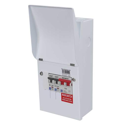 Lewden Metal Clad Garage Unit with 100A Isolator and 6A and 16A MCB
