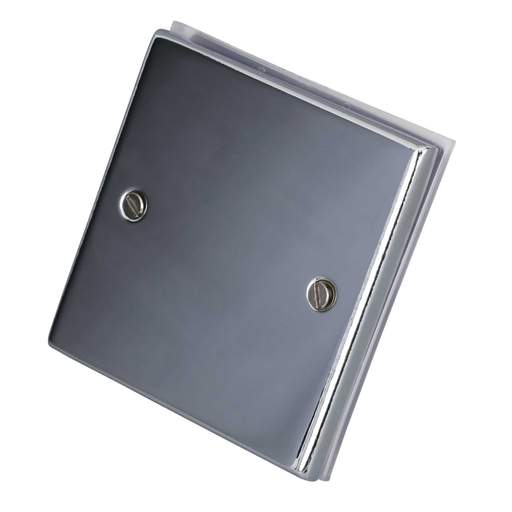 LGA Selectric 7M-Pro 1 Gang Blank Plate Polished Chrome