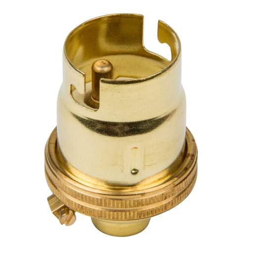 S Lilley M10 x 1mm Threaded Entry Lampholder without Shade Ring (Sold in 1's)