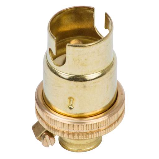 S Lilley M10 x 1mm Threaded Entry Lampholder without Shade Ring