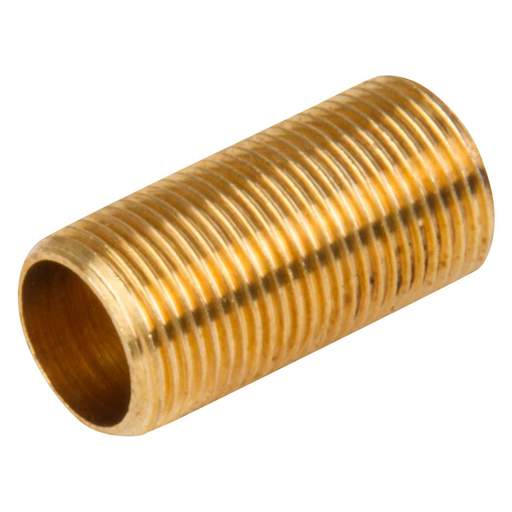 S Lilley ½”x1” Long Brass All Thread Nipples (Sold in 1's)