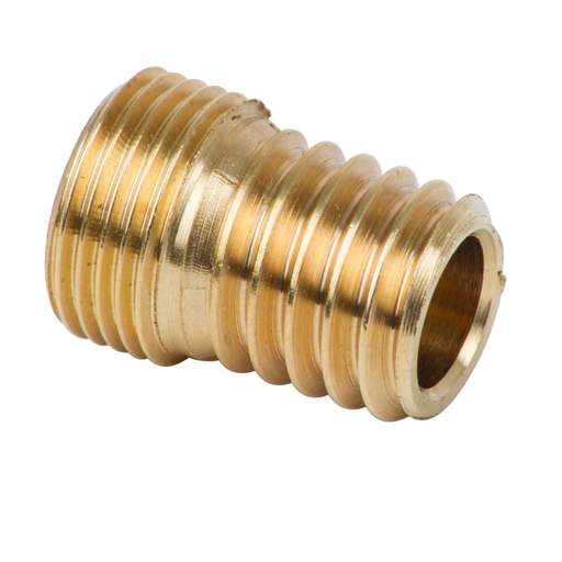 S Lilley ½” Mx7/16” Whit Mx¾” Long Brass Wood Pillar Nipple (Sold in 1's)