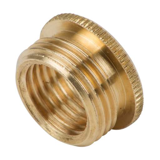 S Lilley ½”M to M10 F Knurled Head Brass Reduction Bushes (Sold in 1's)