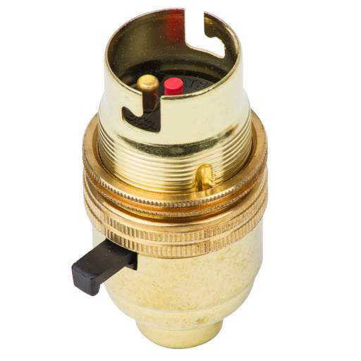 S Lilley ½” x 26 TPI Threaded Entry Safer-Switched Lampholder (Sold in 1's)