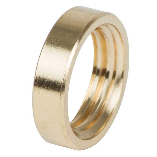 S Lilley M10 x ½” OD x 3.3mm Thick Plain Brass Ring Nuts (Sold in 1's)