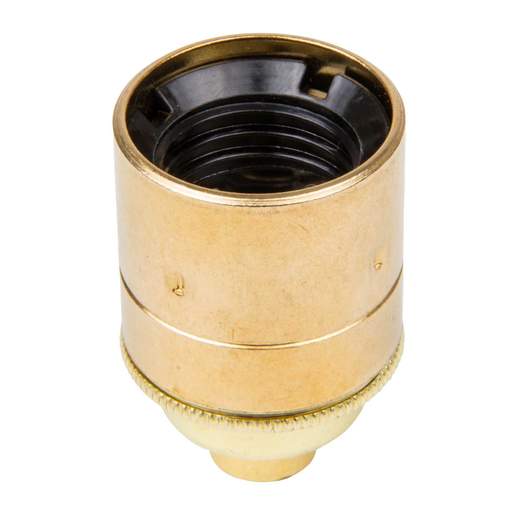 S Lilley M10 x 1mm Pitch E27 (ES) Lampholder Plain without Shade Ring (Sold in 1's)