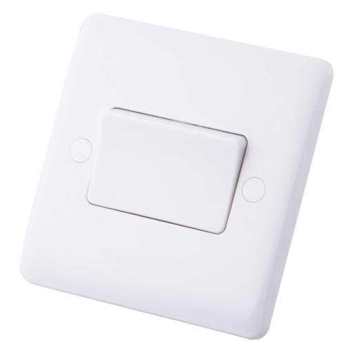 M2 Slimline 6A Triple Pole Switch White