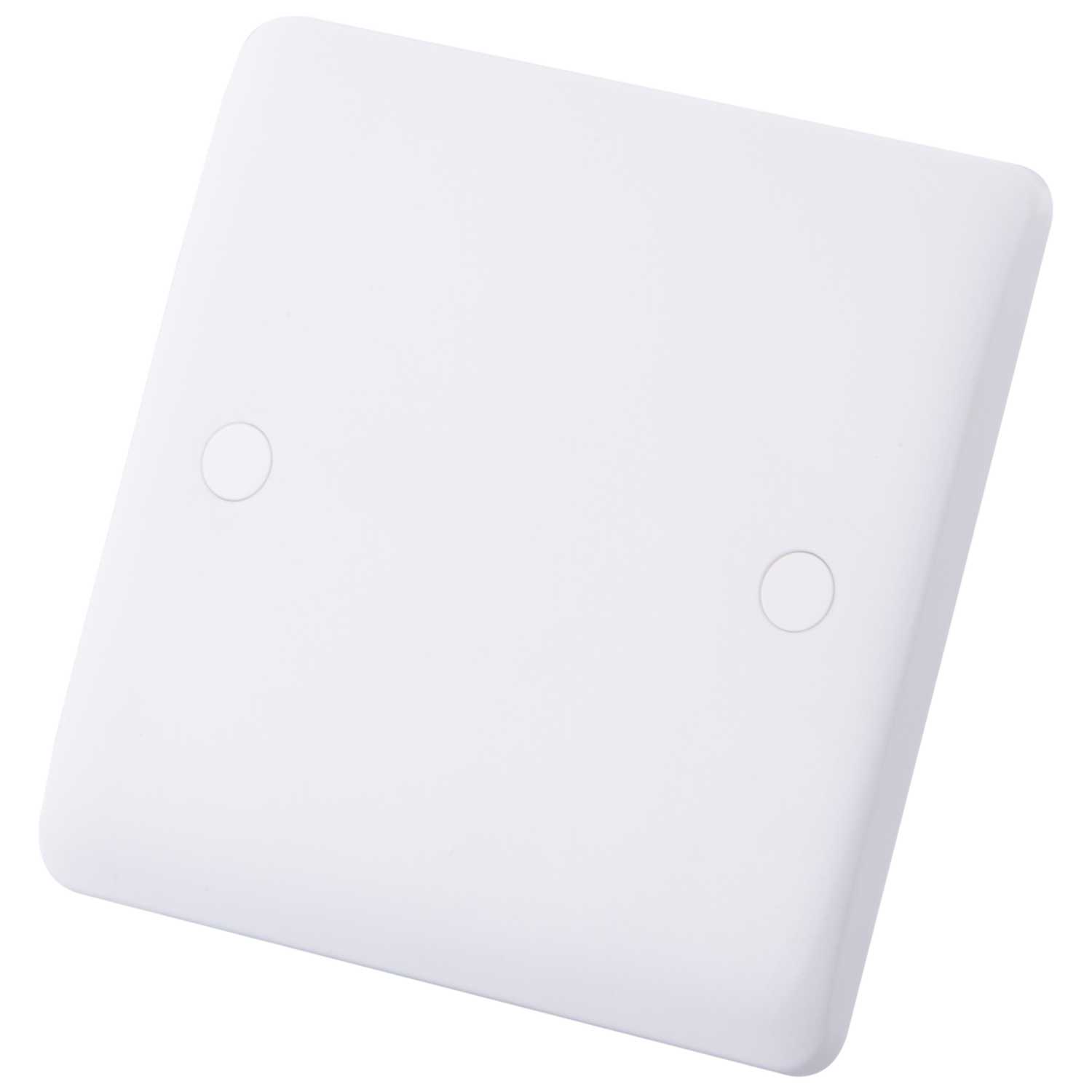 M2 Slimline 1 Gang Blank Plate White (1010030) CEF