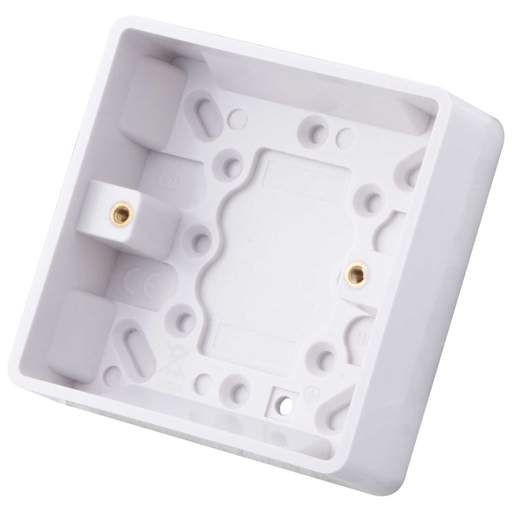 M2 Slimline 1 Gang 25mm Pattress Box White