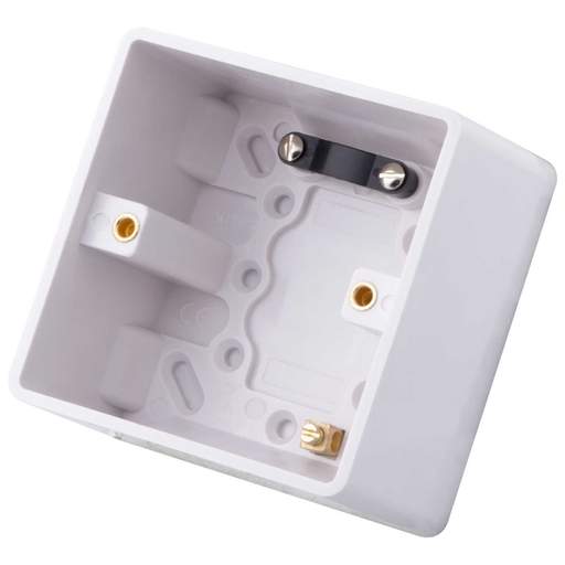 M2 Slimline 1 Gang 47mm Pattress Box White