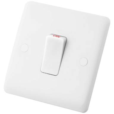 M2 Slimline 45A DP 1 Gang Switch White Rocker (1010-400) | CEF