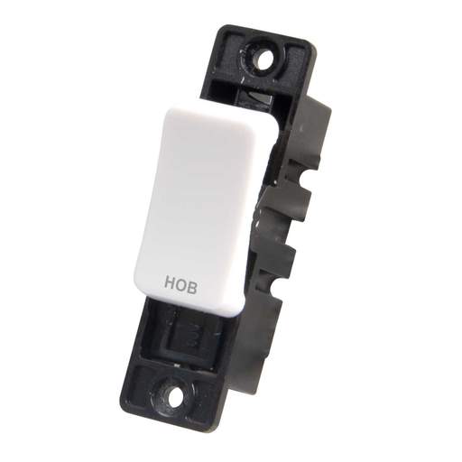 M2 Slimline 13A Double Pole Switch Module marked Hob