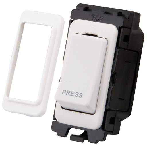 M2 Grid 20A 2 Way Retractive Grid Switch marked Press