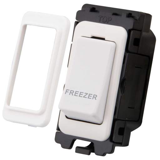 M2 Grid 20A Double Pole Grid Switch marked Freezer