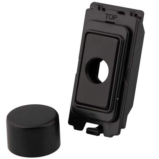 M2 Grid Dimmer Assembly Module Black with Painted Matt Black Cap