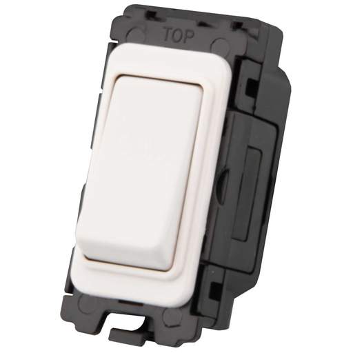 M2 Grid 20A 2 Way Retractive Grid Switch Painted Matt White