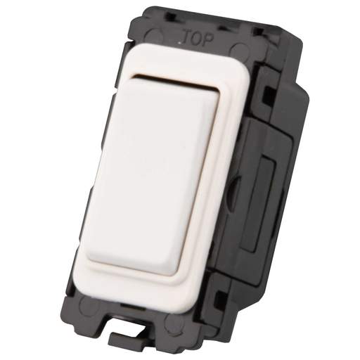 M2 Grid 20A 3 Position Retractive Grid Switch Painted Matt White