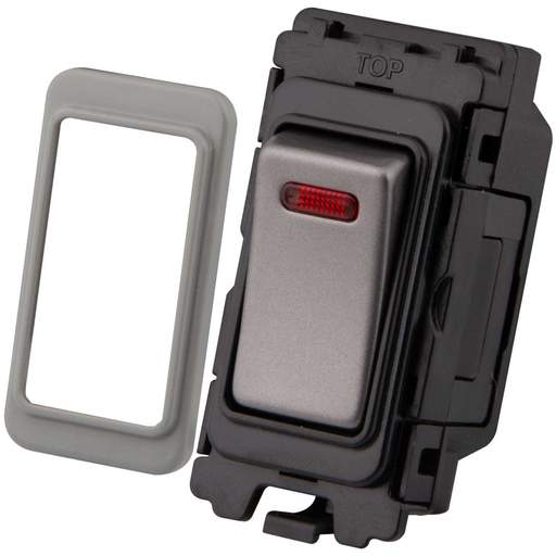 M2 Grid 20A DP Grid Switch with Neon Gunmetal
