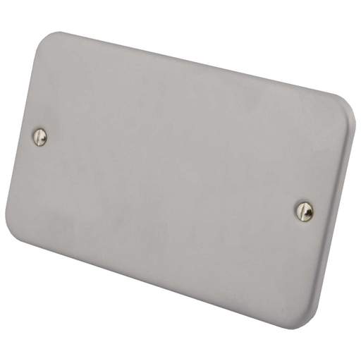 M2 Metal 2 Gang Blank Plate Metal Clad