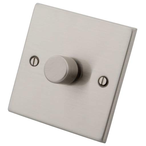 M2 Decorative 400W 1 Gang Intelligent Dimmer Brushed Stainless Steel