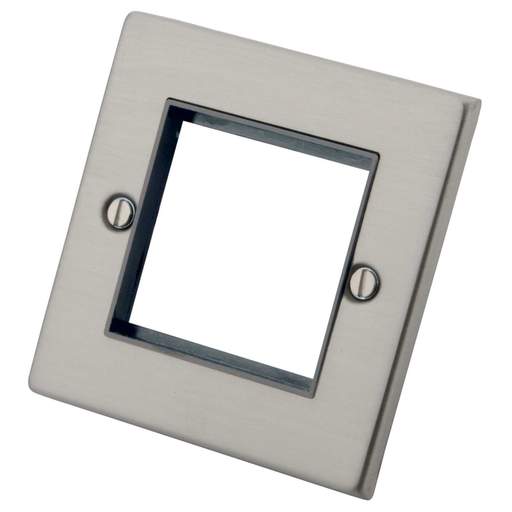 Euro Module Red Insert M2 Decorative 1 Gang 2 Euro Module Front Plate Grey Insert Brushed ...
