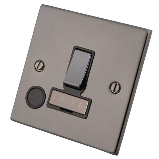 BG Nexus NBN53-01 Metal Switched Fused Spur With Flex Outlet & Neon In Black Nickel Nbn53 01 - Foto 12