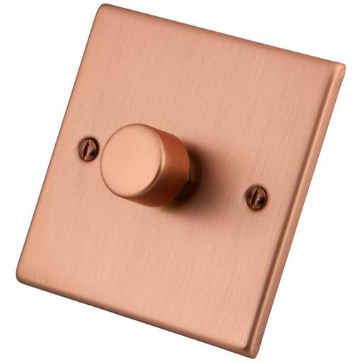 M2 Decorative 400W 1 Gang Intelligent Dimmer Copper