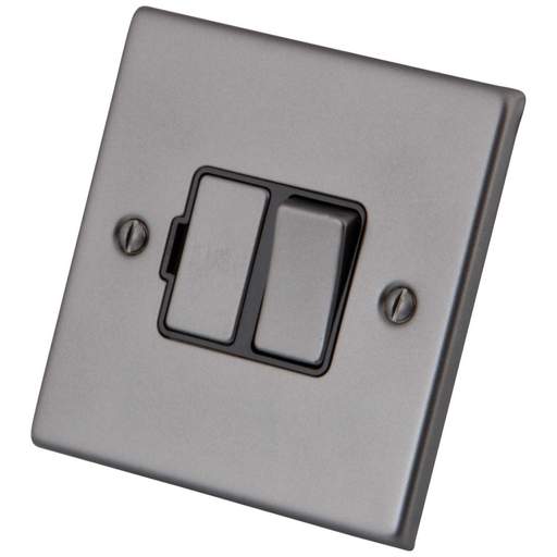 M2 Decorative 13A Switched Fused Spur Black Insert Gunmetal
