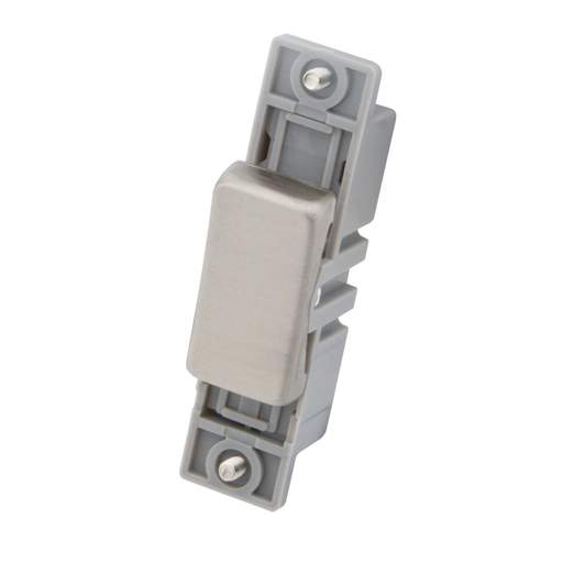 M2 Decorative 10A Double Pole Switch Module Brushed Stainless Steel