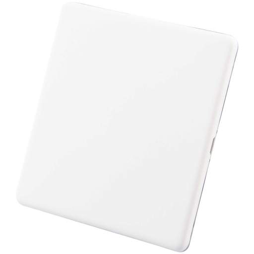 M2 Decorative Screwless 1 Gang Blank Plate Painted Matt White