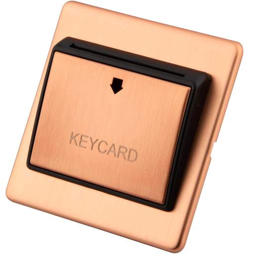 M2 Decorative Screwless 32A Key Card Switch Black Insert Copper (6602 ...