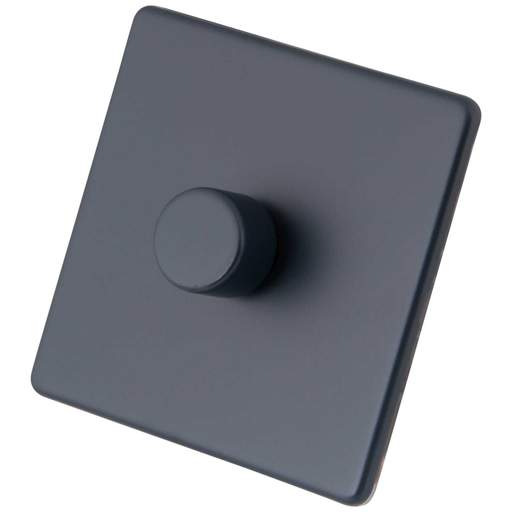 M2 Decorative Screwless 400W 1 Gang Intelligent Dimmer Granite Blue