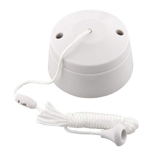 M2 Ceiling 10A 2 Way Ceiling Pull Switch White