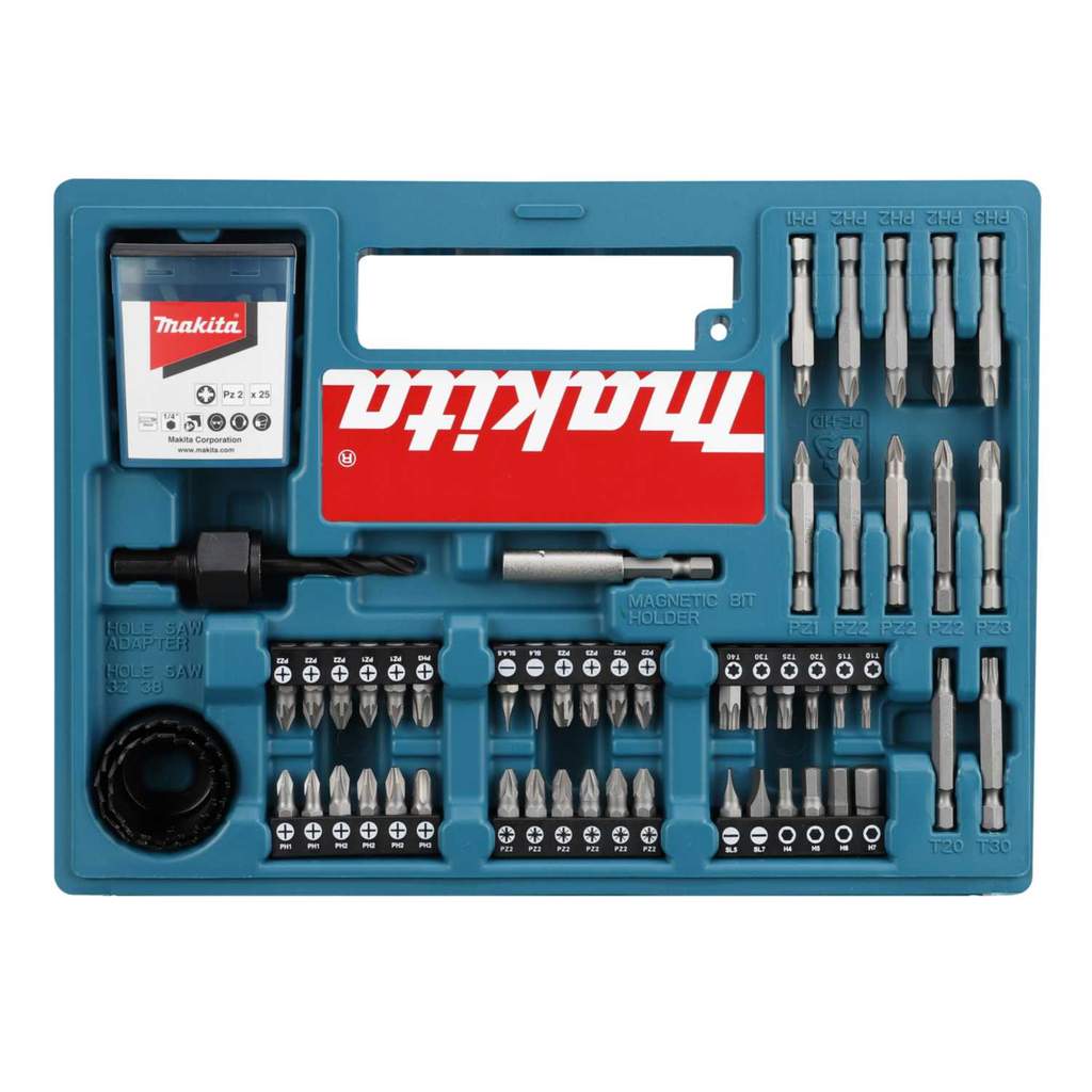 MAKITA B-54520 – Set Da 100 Pezzi Con Puntine E Avvitatore – Kit Professionale Per Lavori Di Precisione