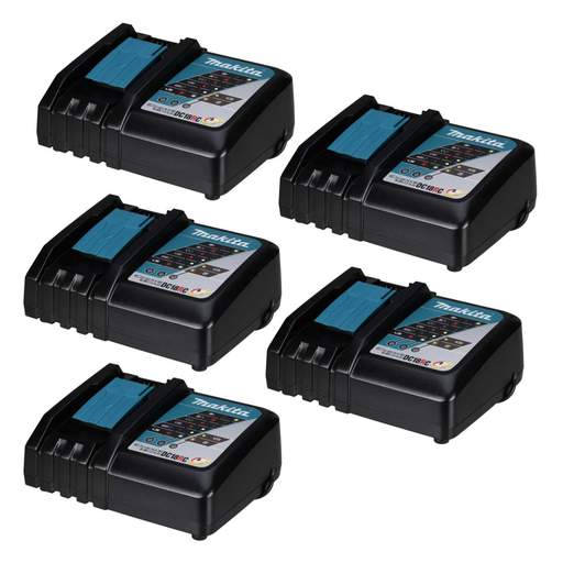 Makita DC18RC/5 Compact Battery Charger (Pack of 5)