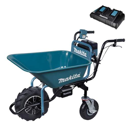 Makita DCU180PTX4 18V Wheelbarrow with Bucket Frame with 2 x 5.0Ah Batteries