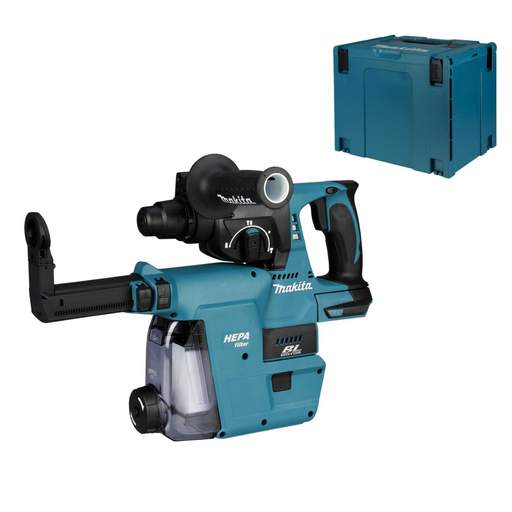 Makita DHR242ZW 18V SDS+ Rotary Hammer Drill with DX06 Extraction System