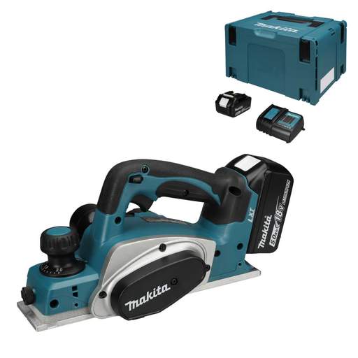 Makita DKP180STJ 18V LXT Planer with 2 x 5.0Ah Batteries
