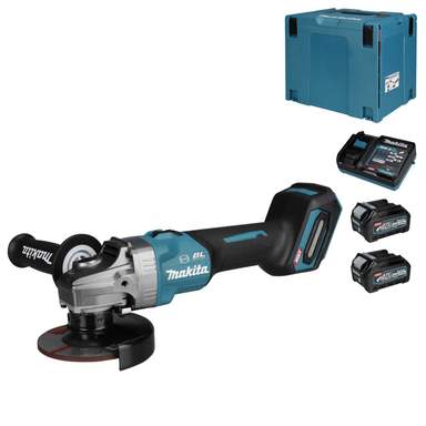GA013GD201 40V XGT 125mm Angle Grinder with 2 x 2.5Ah Batteries
