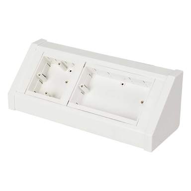 Marshall Tufflex 1 + 2 Gang Bench Trunking Unit Single Sided White ...