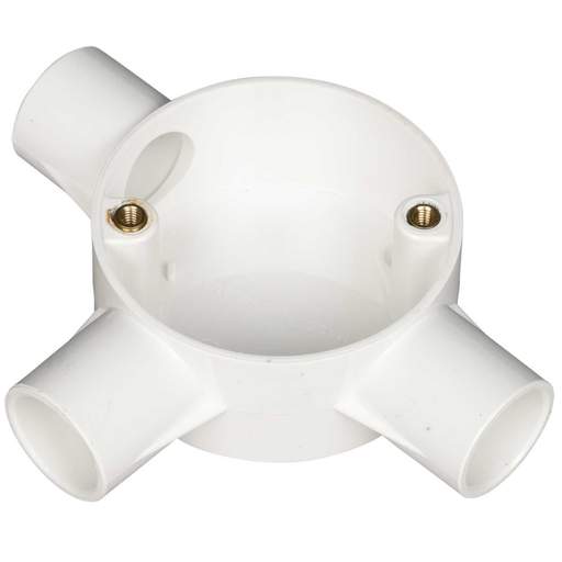 Marshall Tufflex 20mm Supertube LSOH Conduit Tee Box White (Sold in 1's)